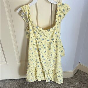 Hollister Yellow Floral Mini Dress